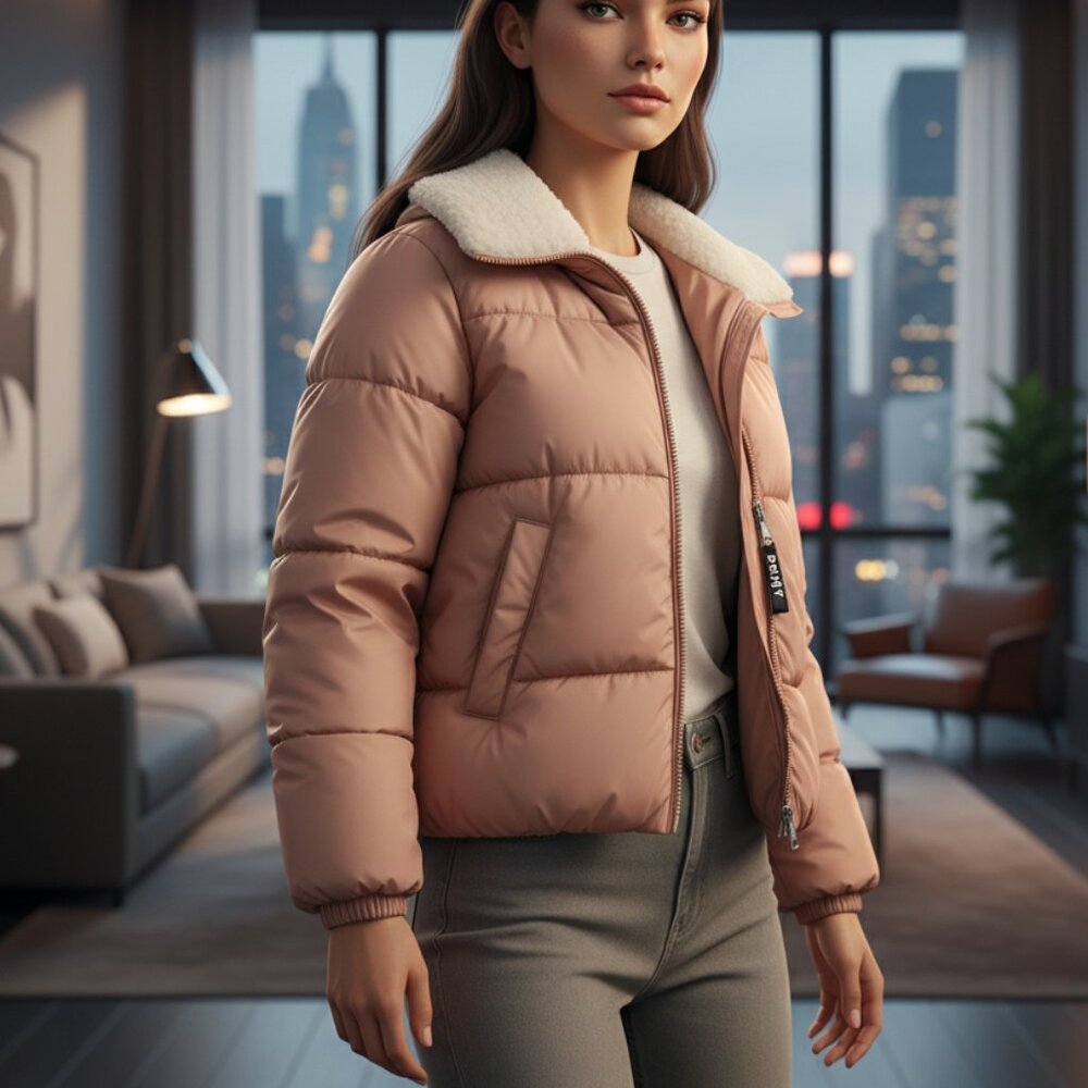 DKNY Kids Winter Puffer Coat Size M (10 - 12)